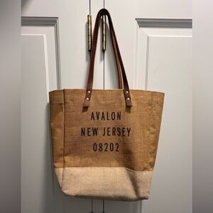 Apolis Global Wine Market Tote Bag - Customized with Avalon New Jersey